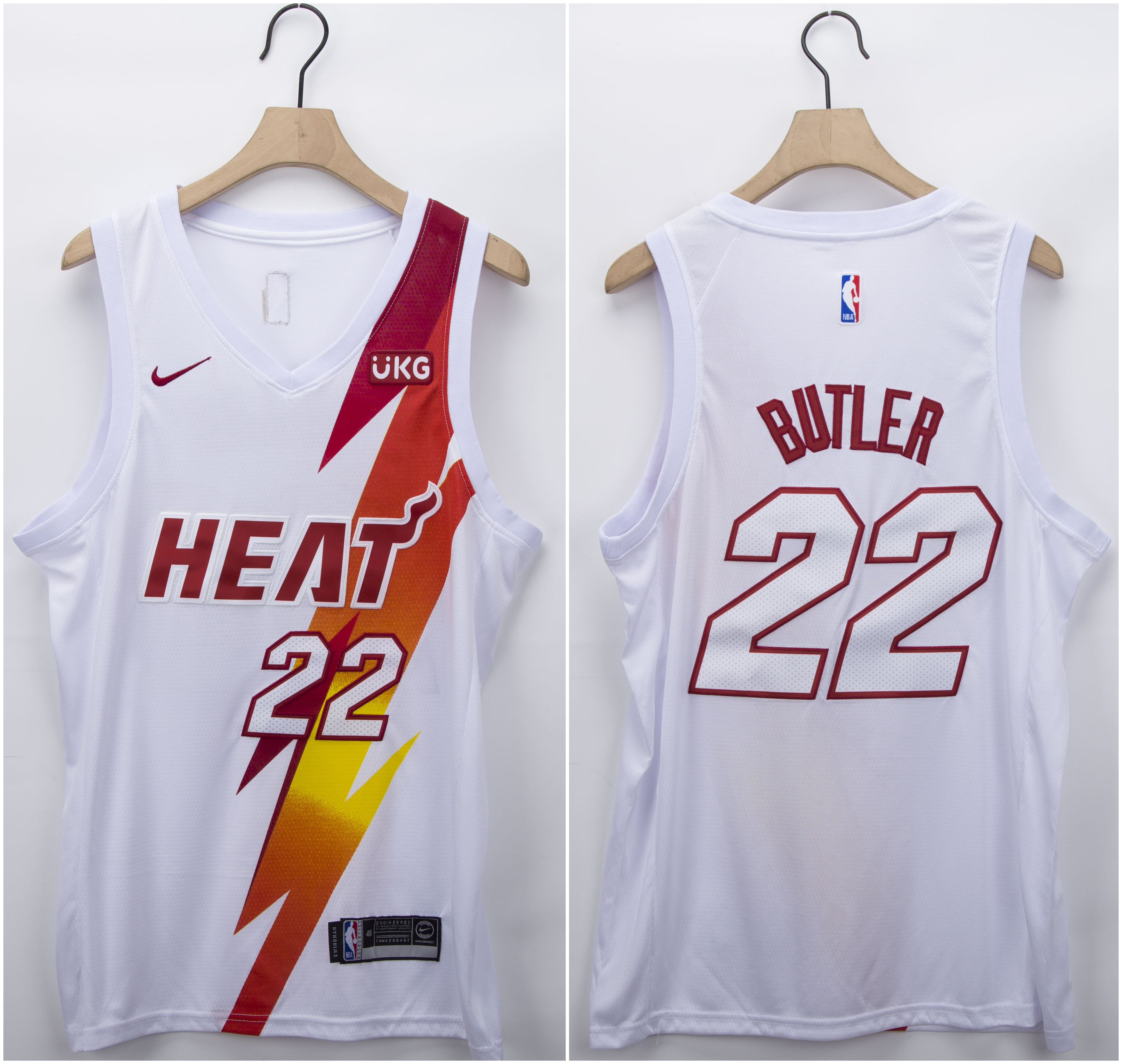 Men's Miami Heat #22 Jimmy Butler White Fashion Edition Stitched NBA Jersey Men's Miami Heat #22 Jimmy Butler White Fashion Edition Stitched NBA Jersey